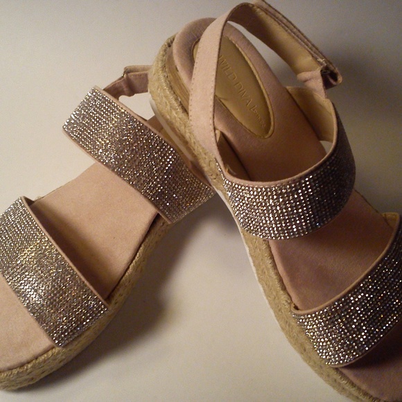 ladies Sandals with Bling, Bling - Picture 1 of 8